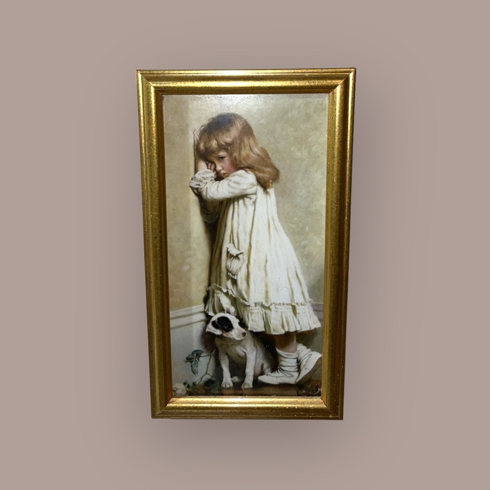Vintage Charming Victorian Framed Print: ‘In Disgrace